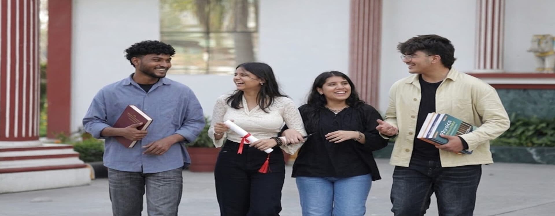 Students receiving scholarships