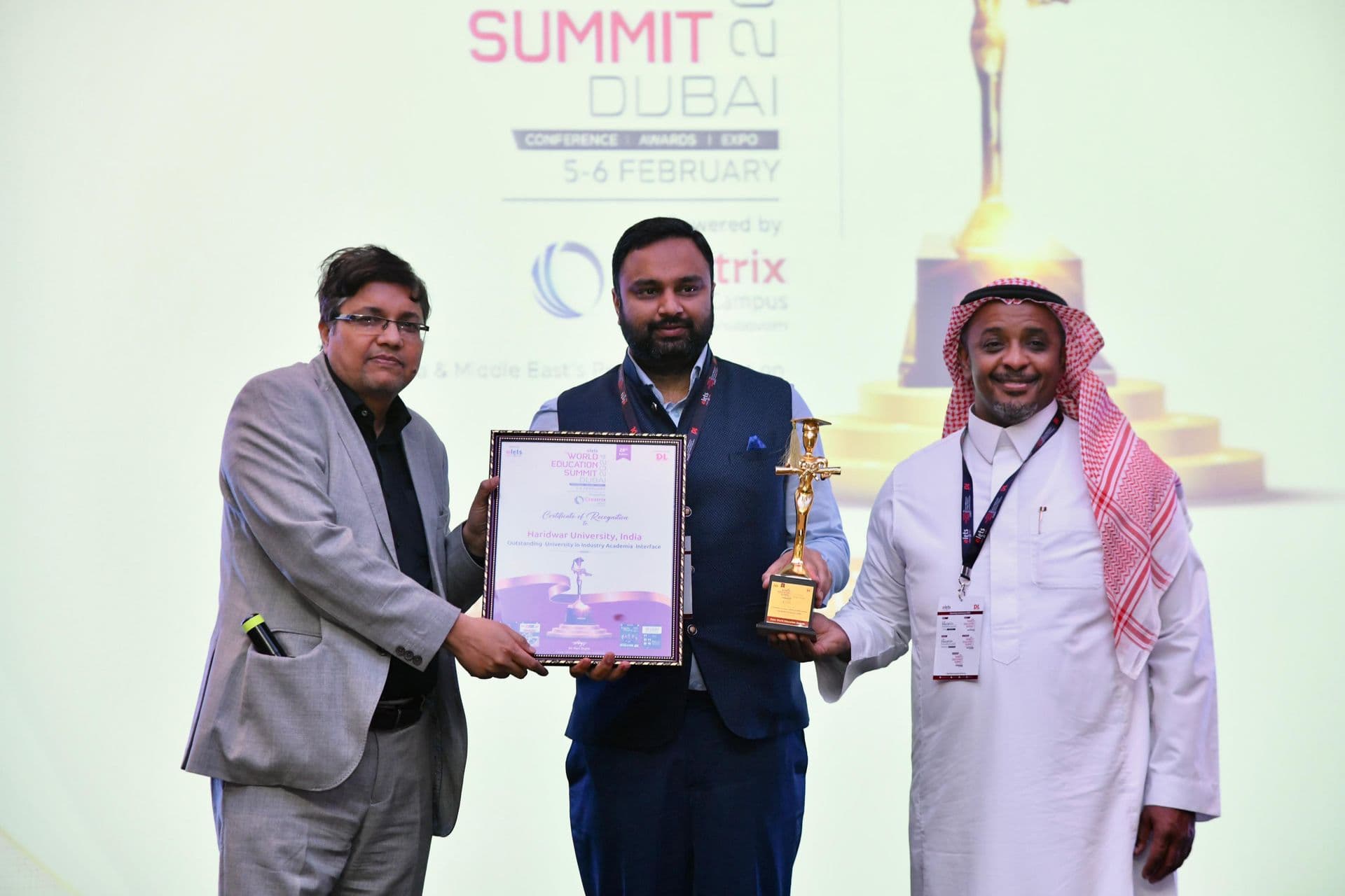 Outstanding University in Industry Academia Interface Award