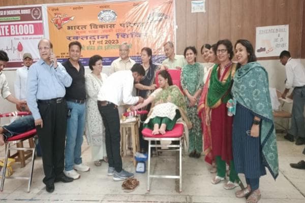 Blood donation camp at Haridwar University