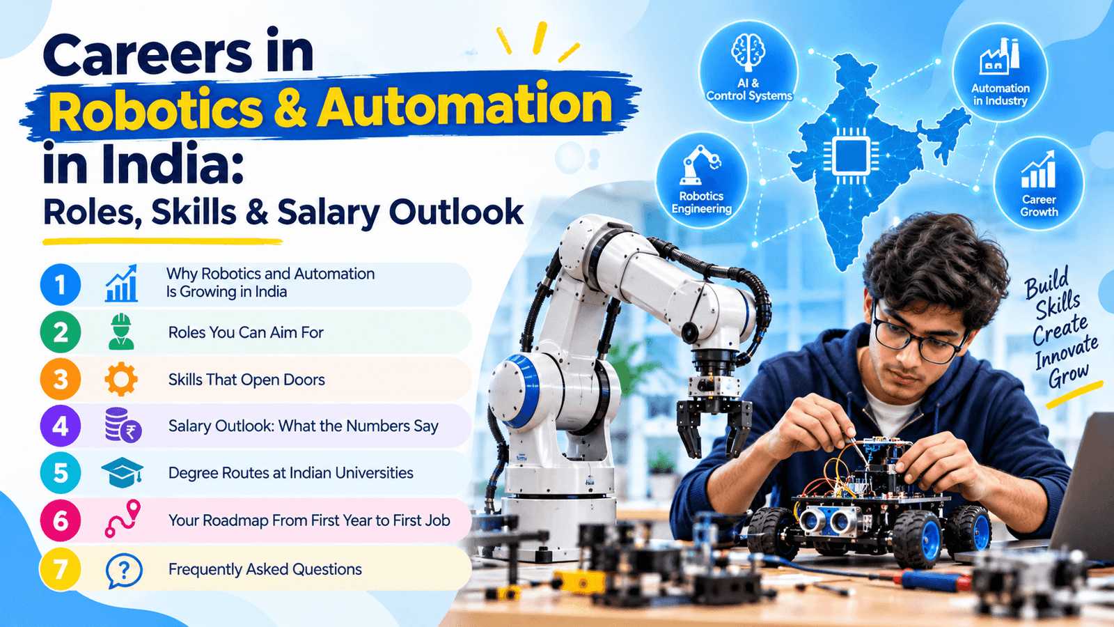 Careers in Robotics & Automation in India: Roles, Skills & Salary Outlook