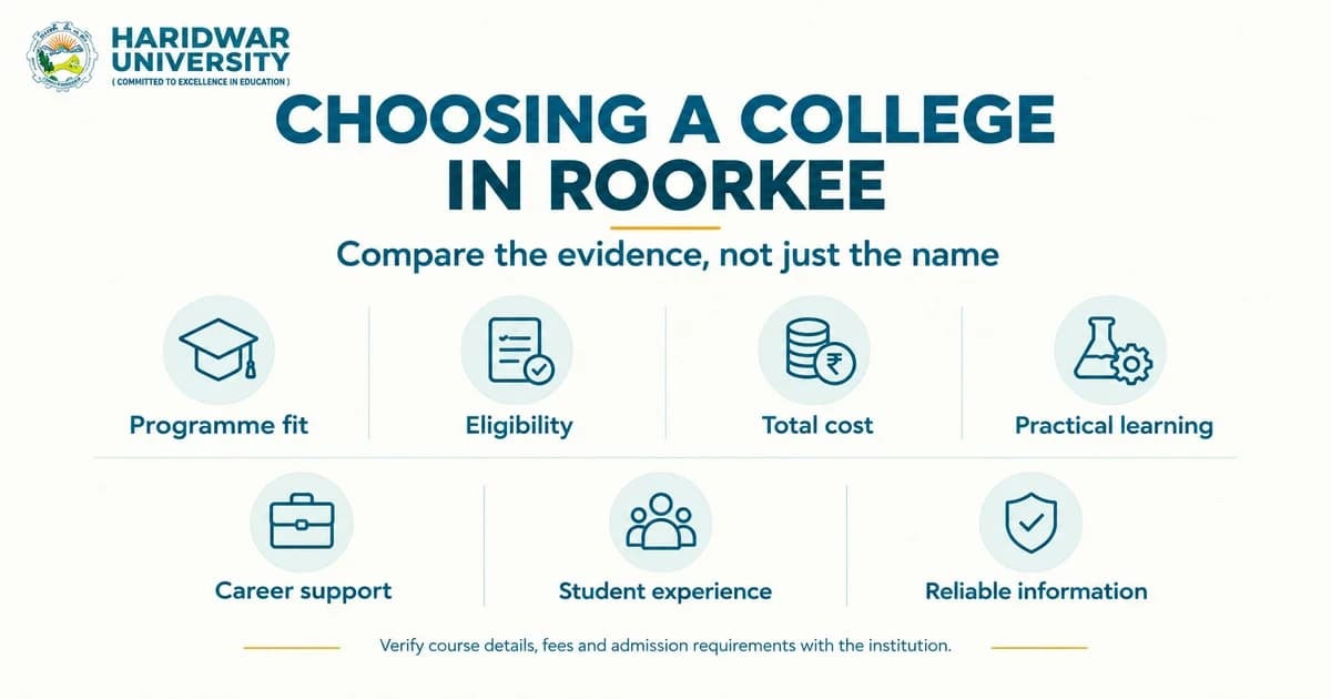 How to Choose a College in Roorkee: Courses, Fees and What to Check (2026)