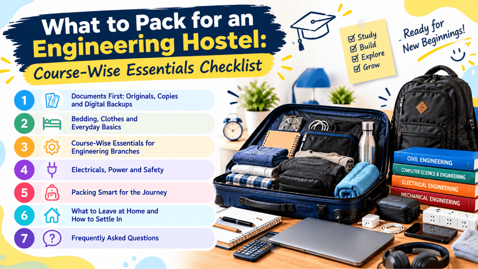 What to Pack for an Engineering Hostel: Course-Wise Essentials Checklist