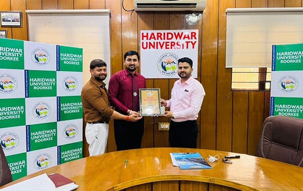 Campus Drive at Haridwar University with Small Copper