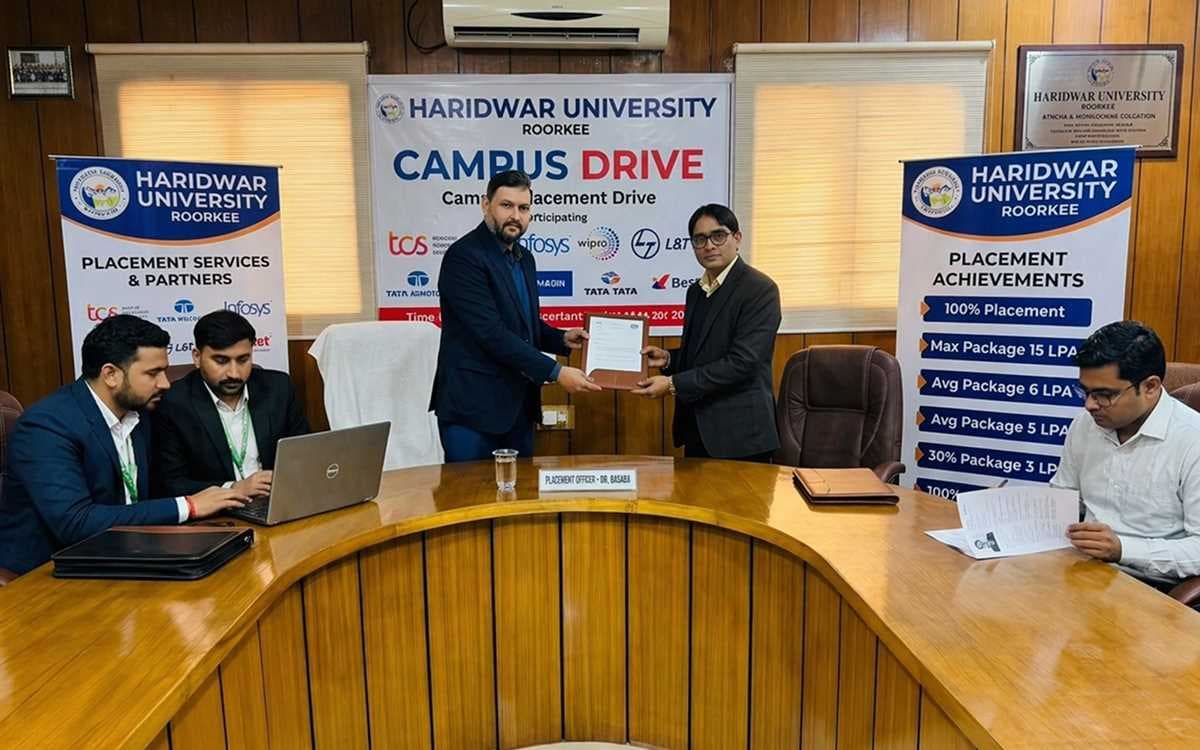 Campus Placement Drive 2026 | 6 LPA Packages at Haridwar University