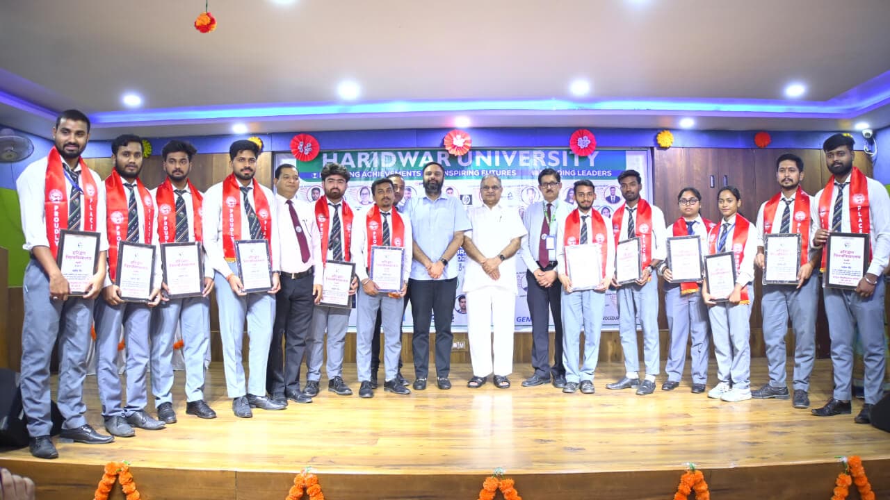 Haridwar University Placement Success Celebration 2026
