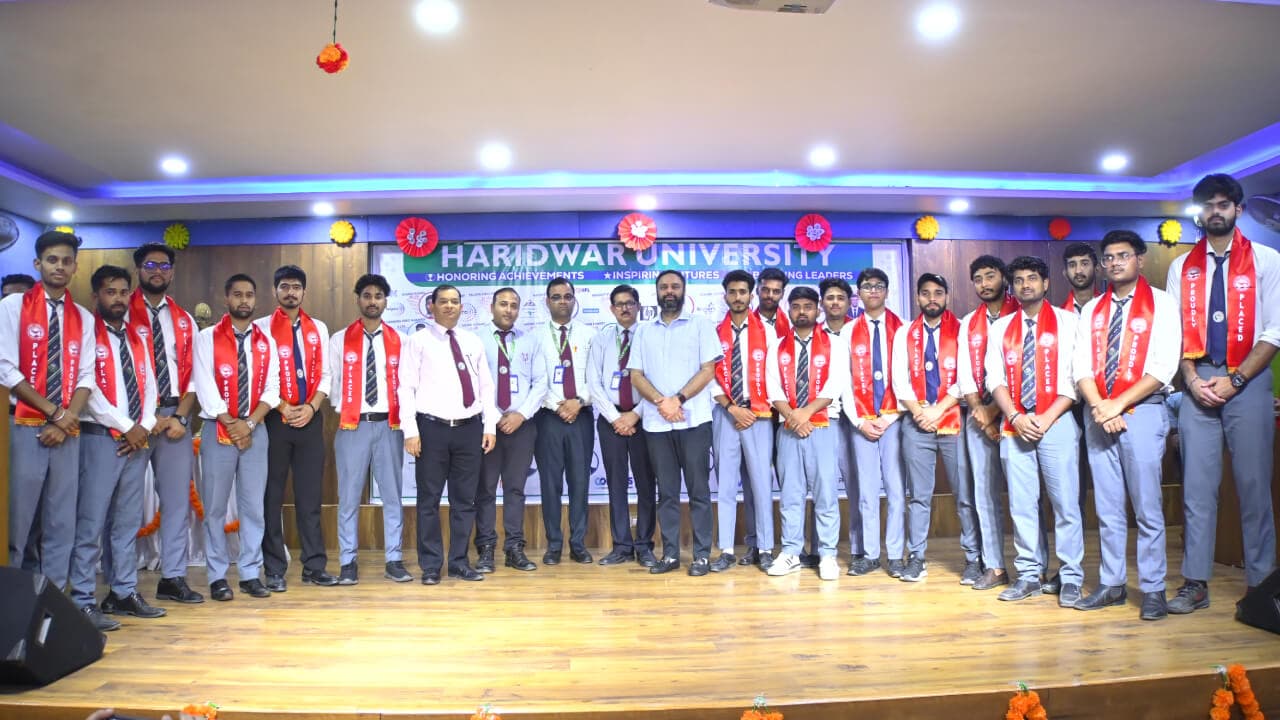 Haridwar University Placement Success Celebration 2026