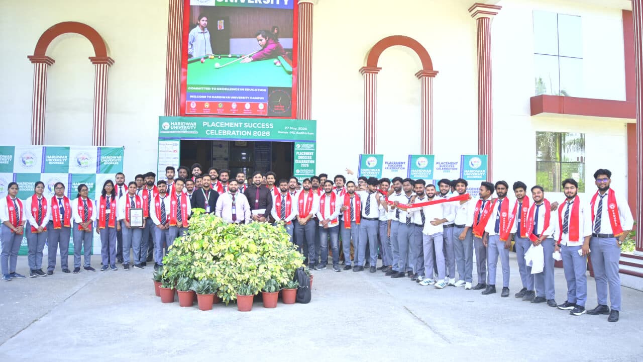 Haridwar University Placement Success Celebration 2026