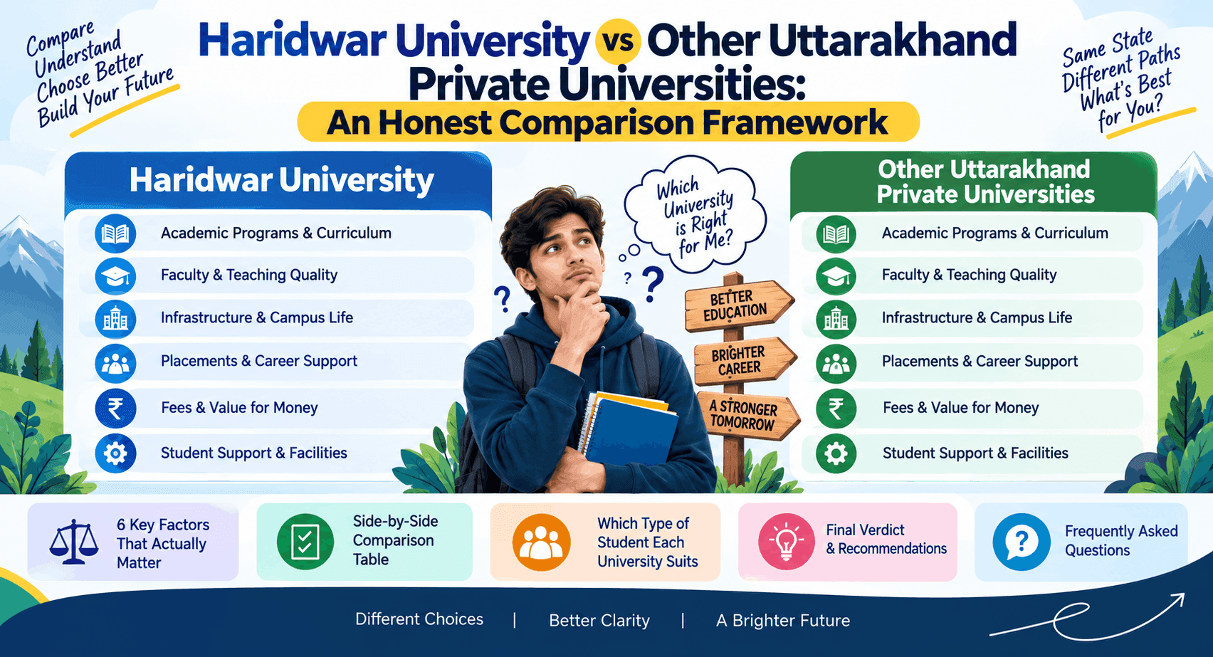 Haridwar University vs Other Uttarakhand Private Universities: An Honest Comparison Framework