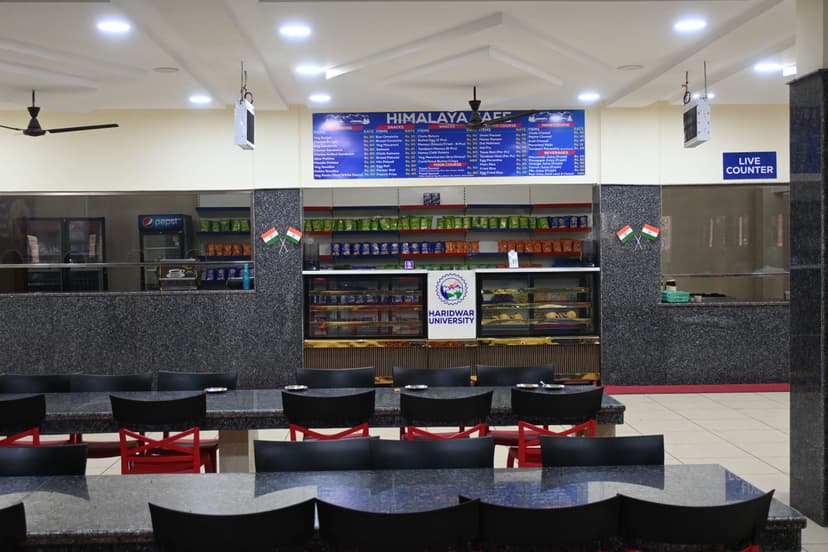 Haridwar University Himalaya Cafe Counter