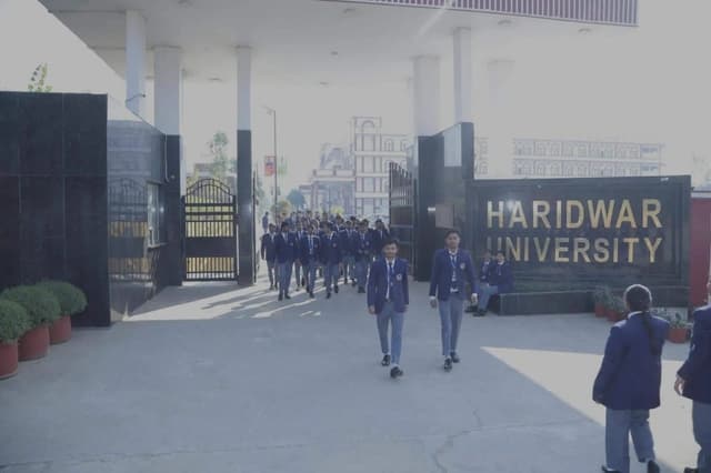 Haridwar University Main Gate with Medical Facilities Nearby