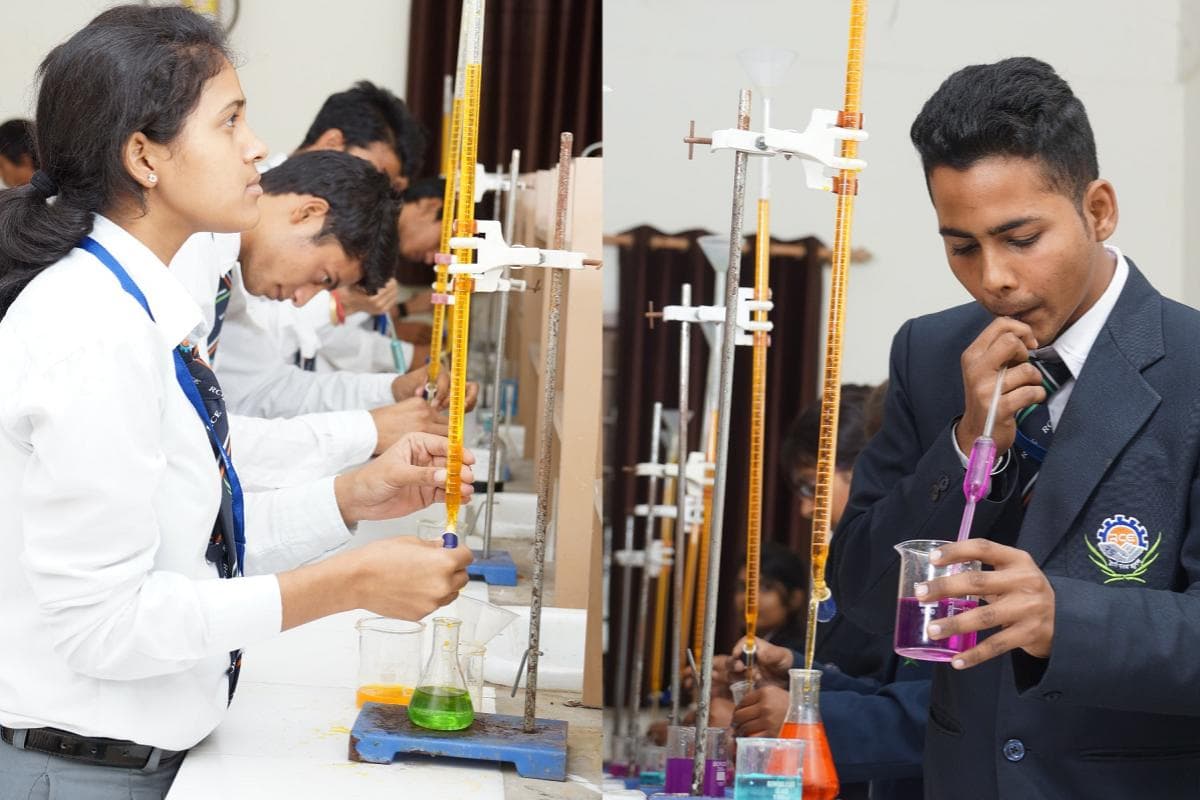 Students working in Chemistry lab